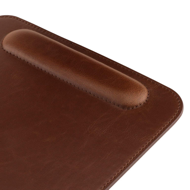 [Australia - AusPower] - Londo Leather Mousepad with Wrist Rest Dark Brown 