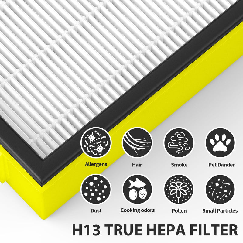[Australia - AusPower] - FLT4100 Replacement Filter E Compatible with Guardian Technologies Purifier AC4100, AC4100CA, AC4150BL, AC4150PCA, AC4150P, 4-Pack 4 Pack 