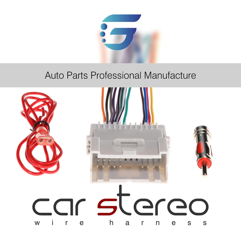 [Australia - AusPower] - G Car Stereo Radio Wiring Harness Antenna Adapter Aftermarket for Buick Chevy GMC Pontiac 