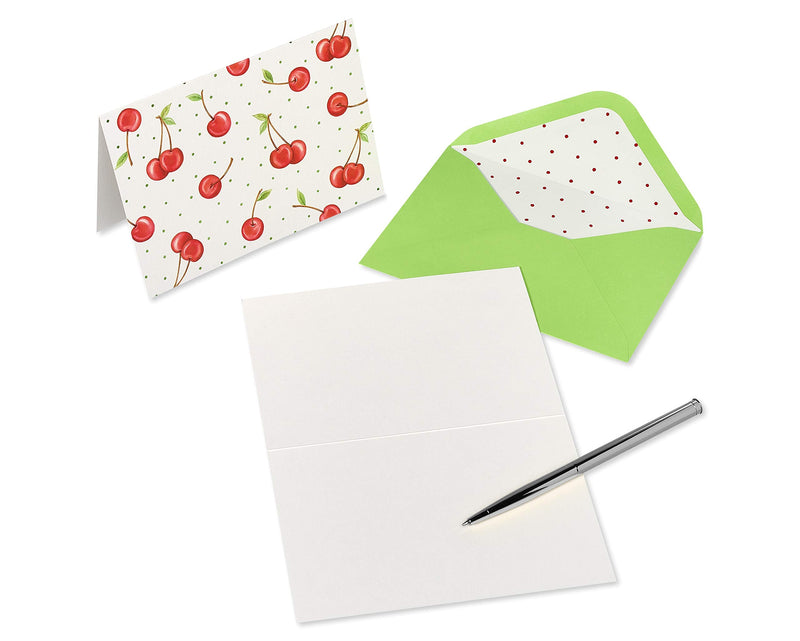[Australia - AusPower] - Papyrus Blank Cards with Envelopes, Cherries (12-Count) 