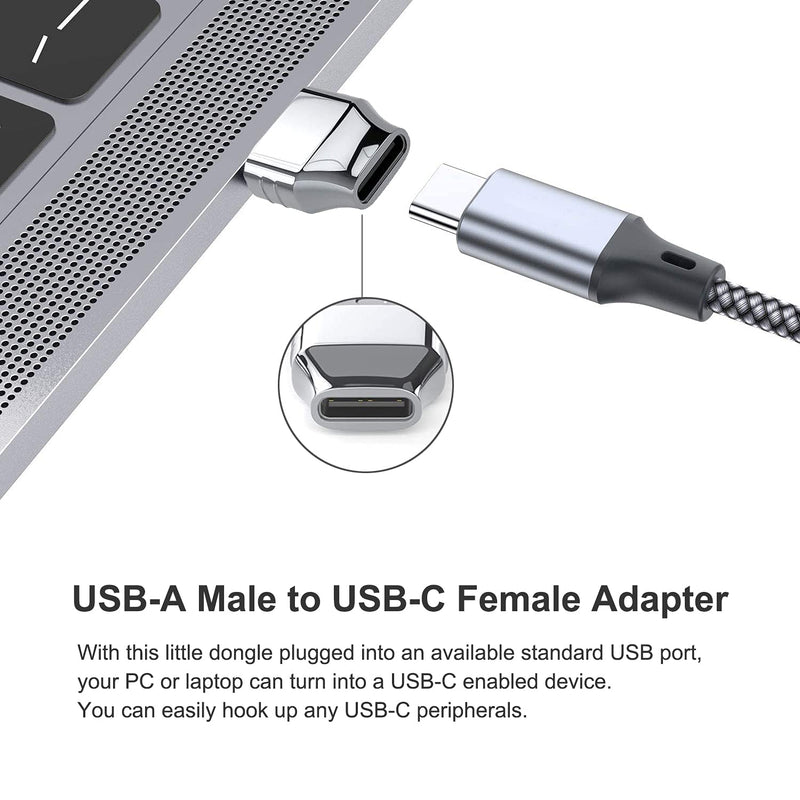 [Australia - AusPower] - USB C to USB Adapter and USB to USB C Adapter：USB C Male to USB Female Adapter and USB Male to USB C Female Adapter: Compatible with USB｜USB C｜Type C or Thunderbolt 3 Devices 