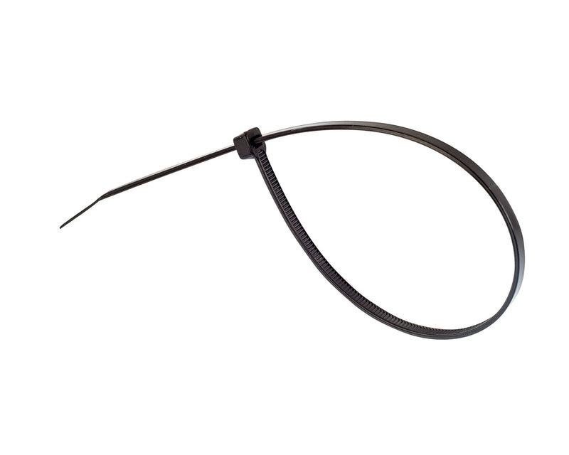 [Australia - AusPower] - GTSE 12 Inch Black Zip Ties, 100 Pack, 40lb Strength, UV Resistant Long Nylon Cable Ties, Self-Locking 12" Tie Wraps 12" (40lb) 
