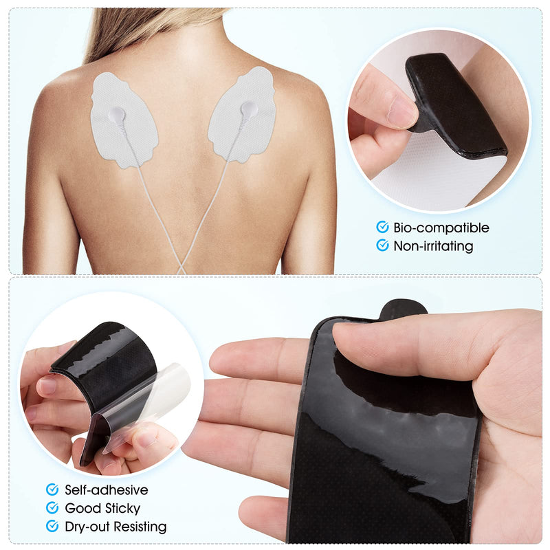 [Australia - AusPower] - 20 Pieces TENS Unit Pads Replacement Adhesive Electrodes for TENS Therapy Machines 