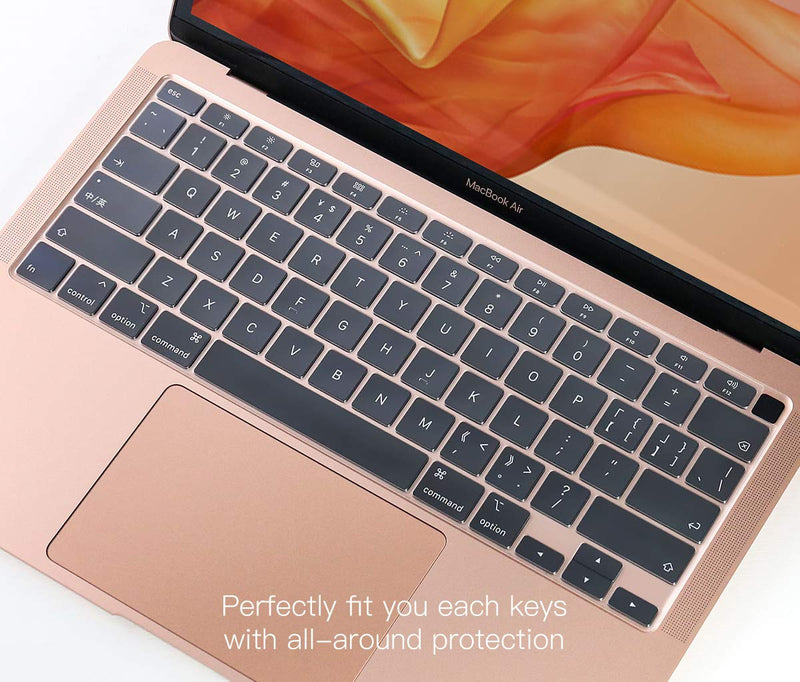 [Australia - AusPower] - CaseBuy Premium Ultra Thin Keyboard Cover for Newest MacBook Air 13 inch 2020 Release Model A2179 A2337 M1 Chip, MacBook Air 13 inch Accessories, 13" MacBook Air Soft-Touch TPU Protective Skin 