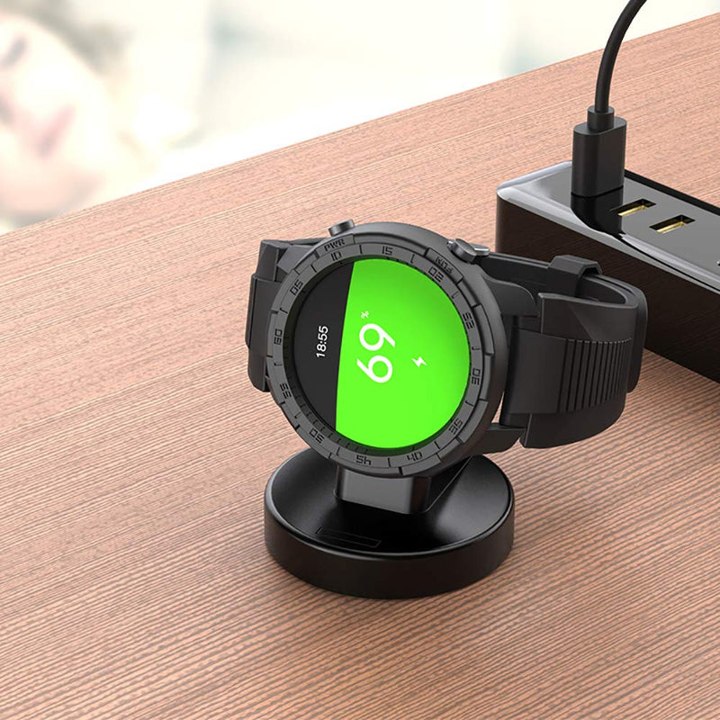[Australia - AusPower] - Replacement Charger for Amazfit GTR, GTS, T-REX SIKAI Portable Separable Magnetic Charger for Amazfit GTS/GTR/T-REX Smart Watch (Black) Black 