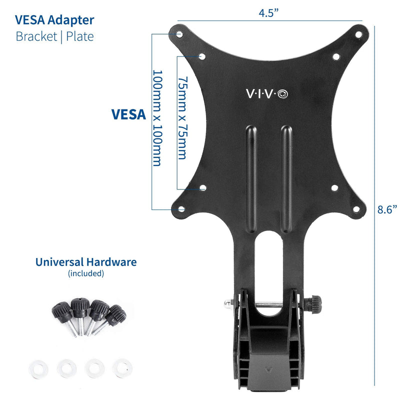 [Australia - AusPower] - VIVO VESA Adapter Plate Bracket Designed for Asus VZ-Series Monitors VZ229HE, VZ229N, VZ239H-W, VZ249H, VZ249HE, VZ279H, VZ27AQ, VZ239HE, and VZ279HE, MOUNT-ASVZ01 