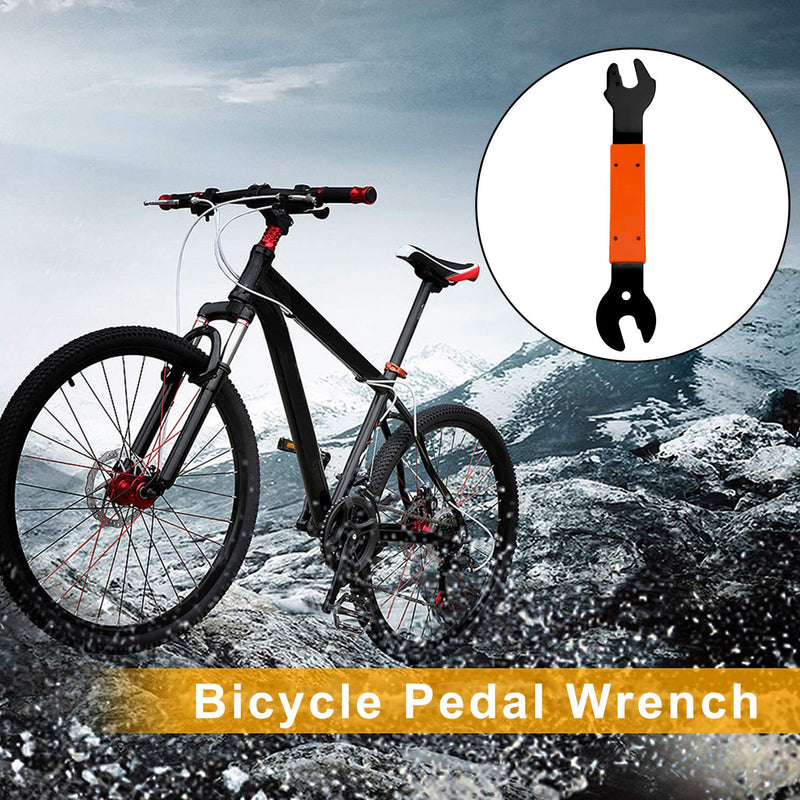 [Australia - AusPower] - QKURT Bike Pedal Wrench, Double Sided Bicycle Spanner 15, 16, 17 mm Repair Removal Tool for Biking Cycling Mountain Bike MTB BMX 