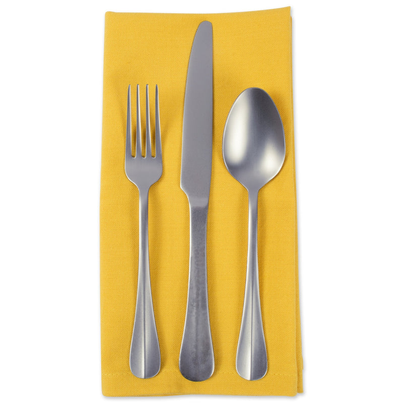 [Australia - AusPower] - DII Solid Napkin Set Collection, 20x20, Marigold, 6 Piece 