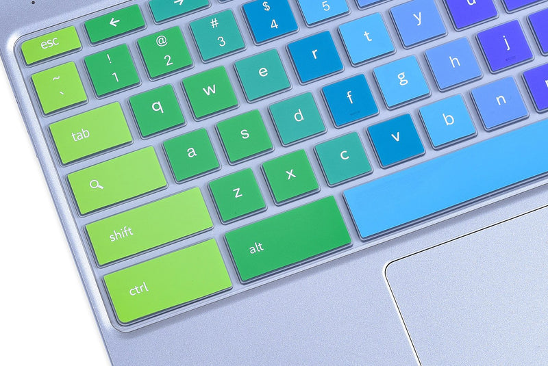 [Australia - AusPower] - Colorful Keyboard Cover for 2020-2017 Samsung Chromebook 4 3 XE310XBA XE500C13 XE501C13 11.6/Chromebook 4 15.6" XE350XBA/Chromebook 2 XE500C12/Chromebook Plus V2 XE520QAB XE521QAB 12.2", Rainbow 