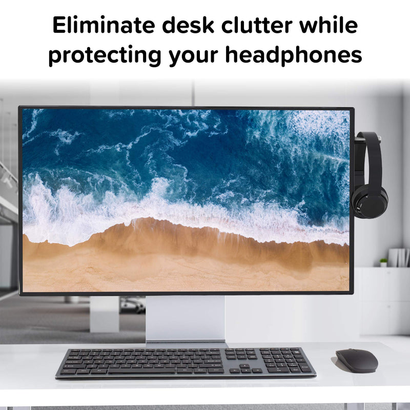 [Australia - AusPower] - TotalMount Monitor Stand for Headphones and Headsets (Premium-Grade Holder Saves Desk Space and Protects Headphones) 