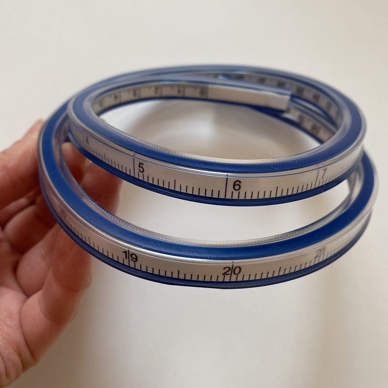 [Australia - AusPower] - Flexible Curve Template Bendable Ruler - 24" Flexible Curve Ruler - Flexi Curve Tracer Flexible Measuring Ruler - Sewing Rulers and Curves for Drawing Graphics Design Ruler - Bendy Ruler Contour Gauge 