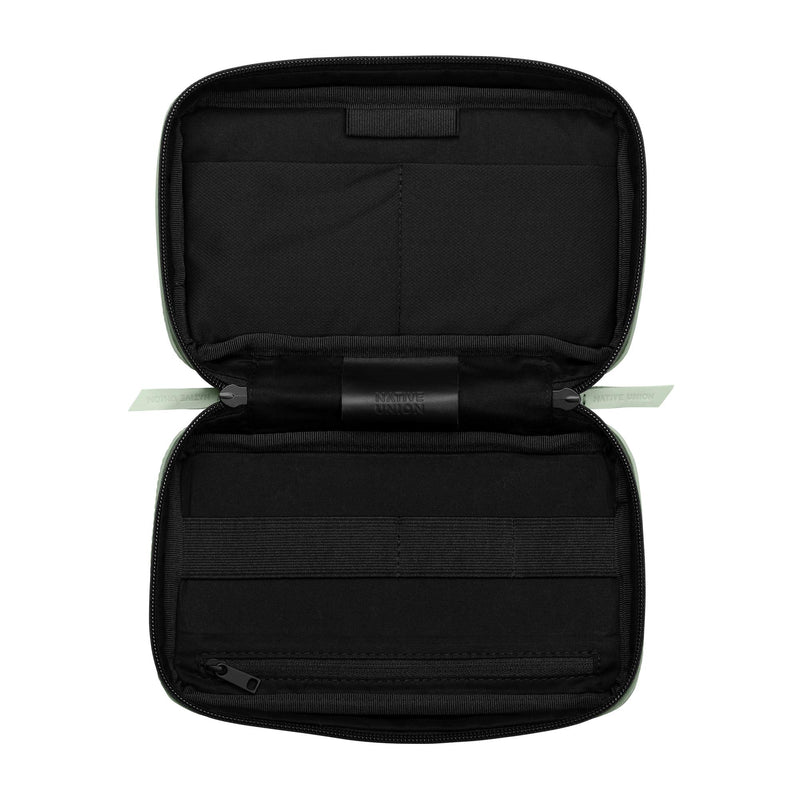 [Australia - AusPower] - Native Union Stow Organizer – Premium Travel Tech Kit Crafted with Durable Canvas – Keep Essentials Organized with Flexible Storage & Quick-Access Pocket for Cables, Chargers, SIM Cards & More (Sage) Sage 