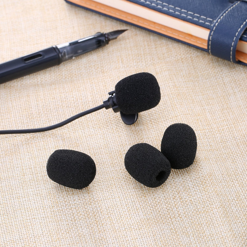 [Australia - AusPower] - eBoot 5 Pack Mini-size Lapel Headset Microphone Windscreen, Black 