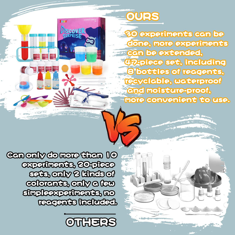 [Australia - AusPower] - SNAEN Science Kit with 30 Science Lab Experiments,DIY STEM Educational Learning Scientific Tools for 3 4 5 6 7 8 9 10 11 Years Old Boys Girls Kids Toys Gift 