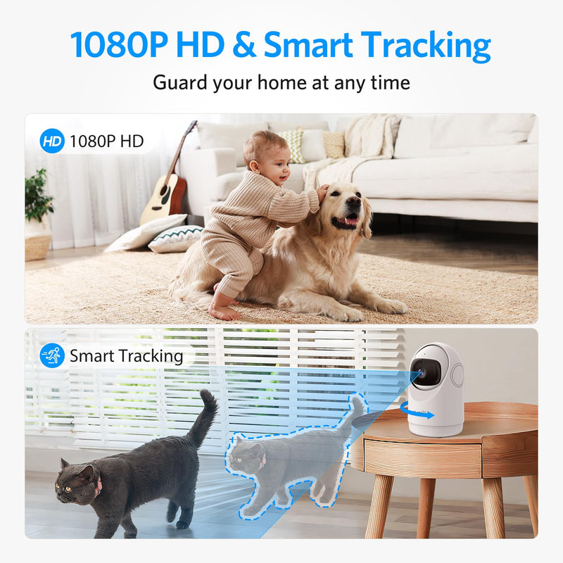 [Australia - AusPower] - abetap Security Camera - Outdoor Security Cameras with 1080P Intelligent Night Vision & Two-Way Talk, Motion Detection, Smart Siren, IR Night Vision, Ideal for Porches, Indoors, Home, 1 Pack White (1 Pack) 