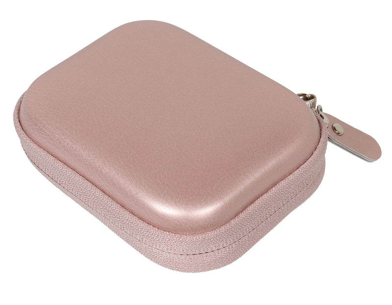 [Australia - AusPower] - Travel Protection and Storage Case for Airpods Case, Featured Design, mesh Pouches for airpods case, Wall Charger and Cable, (Rose Gold) Rose Gold 