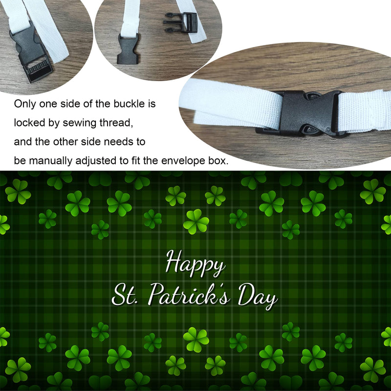 [Australia - AusPower] - Shamrock-Mailbox-Covers for St-Patrick's-Day Clover Green-Plaid Letter-Box-Cover for Holiday Garden Yard Mailbox Decor 18 X 21 Green/Plaid 