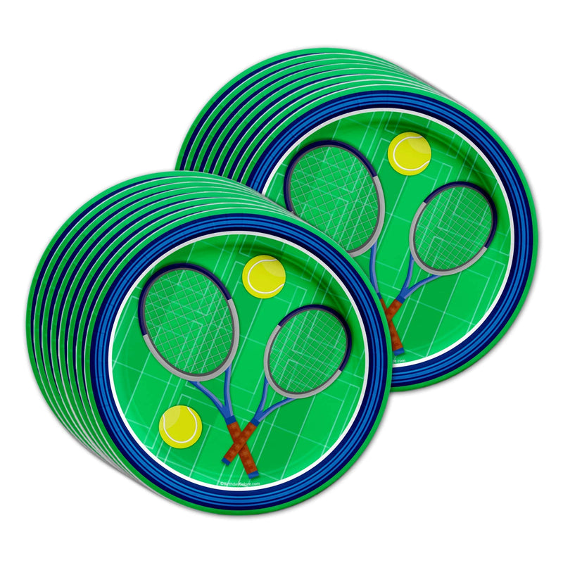 [Australia - AusPower] - Tennis Birthday Party Supplies Set Plates Napkins Cups Tableware Kit for 16 