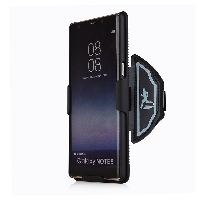 [Australia - AusPower] - ChuangXinFull Sports Armband Wristband Case for Samsung Galaxy Note 8, Hybrid Hard Case Cover with Sport Armband, 180° Rotative Holster, Sport Armband for Running Jogging Exercise or Gym 