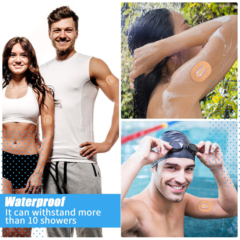 [Australia - AusPower] - Adhesive Patches Compatible with Dexcom G6 Shower Waterproof Patch Pre-Cut Adhesive Patches with Strap Pre-Cut Sweatproof Tape Continuous Glucose Monitor Protection (36 Pieces) 36 