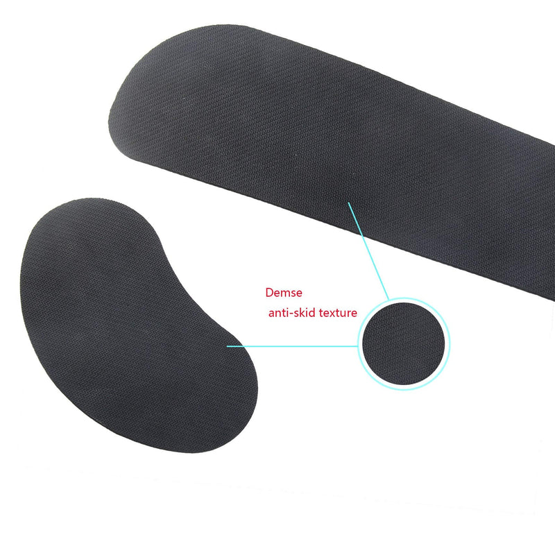 [Australia - AusPower] - Wrist Rest for Computer Keyboard and Mouse Pad Support Memory Foam Set Easy Typing and Wrist Pain Relief Ergonomic Lightweight Anti-Skid Wrist Cushion for Office Gaming Laptop Mac (Black) Black 