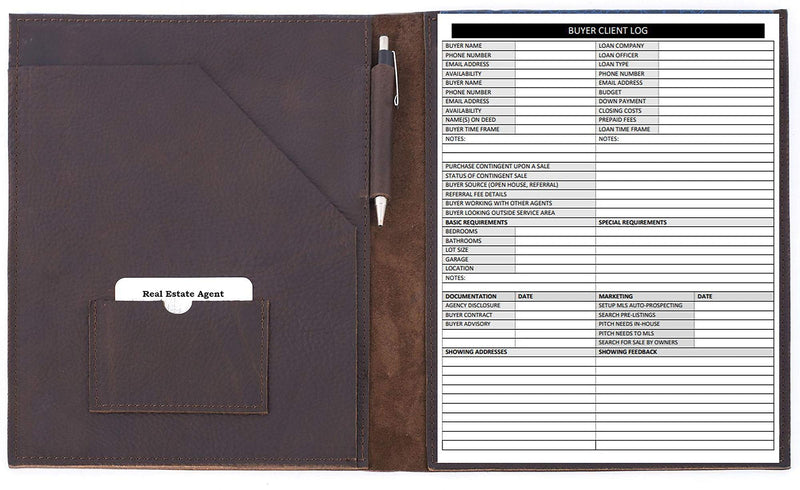 [Australia - AusPower] - Real Estate Agent Supplies - Home Buyer Client Log to Include in Real Estate Buyer Folders. Realtor Log to Track Buyer Needs, Home Showings & Agent Activity. 50 Page Notepad. 8.5 X 11. Made in the USA. 