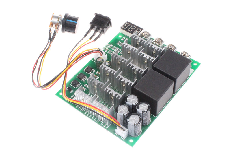 [Australia - AusPower] - NOYITO PWM Motor Speed Controller 60A DC 10V-55V 12V 24V 36V 48V Digital Display 100A Max Brush DC Motor Controller - Third gear Forward Reverse Stop 