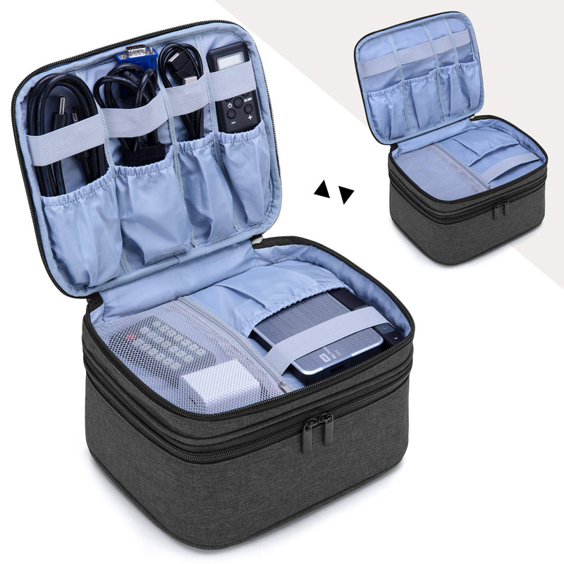 [Australia - AusPower] - Luxja Carrying Bag for DR.J Mini Projector, Portable Case for Mini Projector and Accessories (Fits Most Major Mini Projectors), Black 