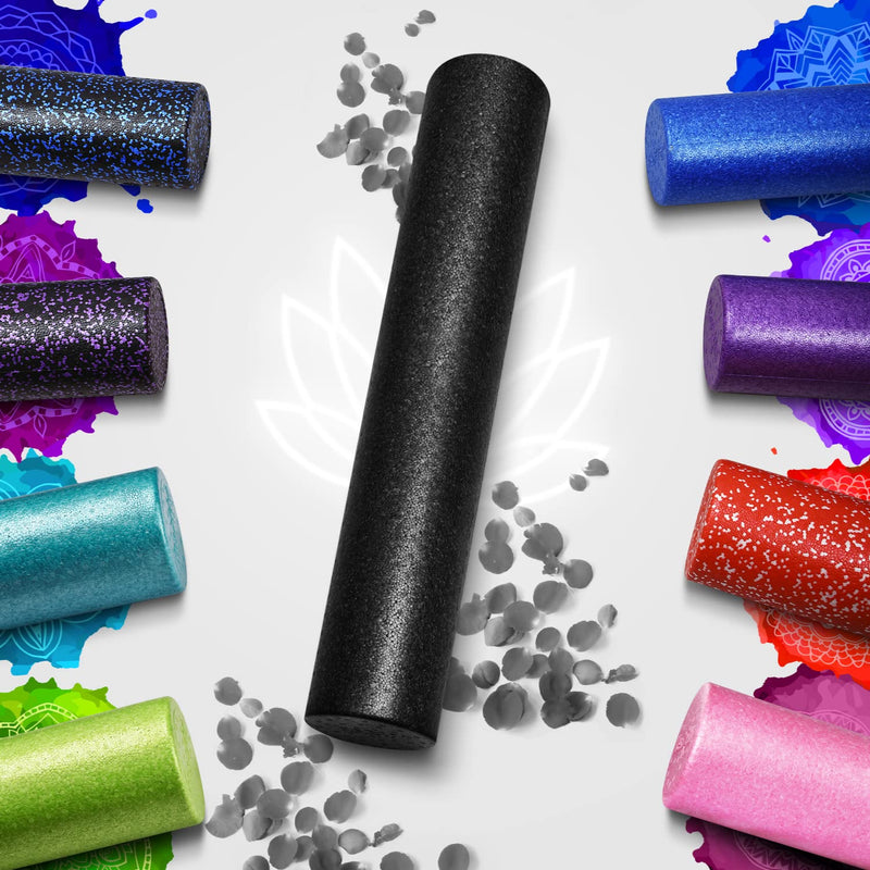 [Australia - AusPower] - Yes4All EPP Foam Roller for Back, Legs, Physical Therapy, Exercise, Deep Tissue, and Muscle Massage – Extra Firm High-Density Foam Roller – Support Pain Relieved, Back, Legs, and Muscle Recovery Black 12-inch 