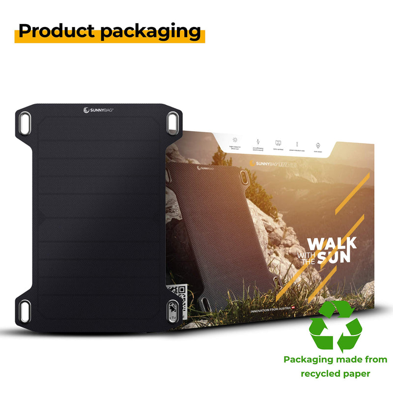 [Australia - AusPower] - Sunnybag Leaf Mini | Portable Solar Charger with 5 watts Power | Eco-Friendly Charging with Solar Energy on The go | Ultra-Light and Waterproof | USB Port | Outdoor Phone Charger for Hiking, Camping 