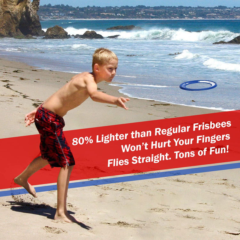 [Australia - AusPower] - Activ Life Kid's Flying Rings [2 Pack] Fly Straight & Don’t Hurt - 80% Lighter Than Standard Flying Discs - Replace Screen Time with Healthy Family Fun - Get Outside & Play! Made in USA 