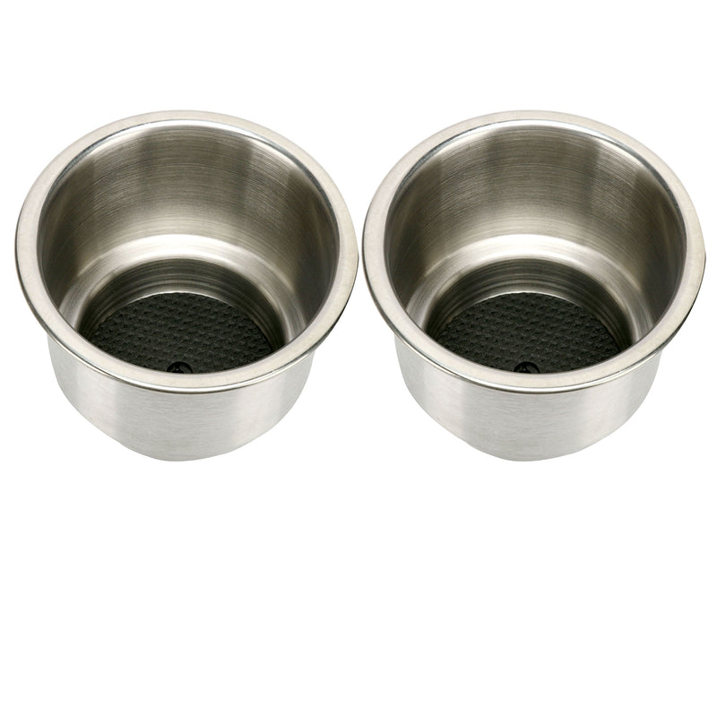 [Australia - AusPower] - Amarine Made 2pcs Stainless Steel Cup Drink Holder with Drain Marine Boat Rv Camper 