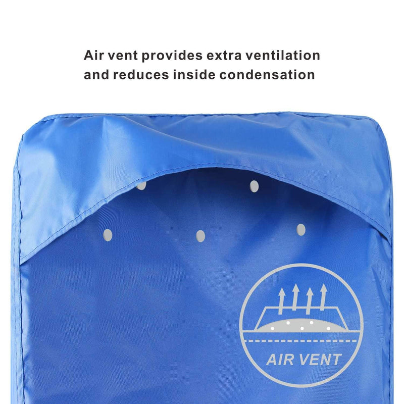 [Australia - AusPower] - Explore Land Outboard Motor Cover - Waterproof 600D Heavy Duty Boat Engine Hood Covers - Fit for Motor up to 25 HP, Blue 