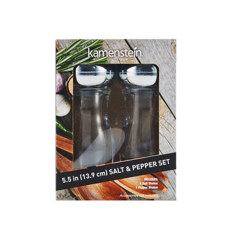 [Australia - AusPower] - Kamenstein Chrome Salt and Pepper Shaker Set, 5.5-inch 