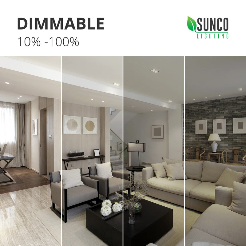 [Australia - AusPower] - Sunco Lighting 4 Inch LED Can Lights Retrofit Recessed Lighting, Selectable 2700K/3000K/3500K/4000K/5000K Dimmable, Baffle Trim, 11W=40W, 660 LM, Replacement Conversion Kit, UL Energy Star 4 Pack 5 Cct in One (27k,3k,35k,4k,5k) 