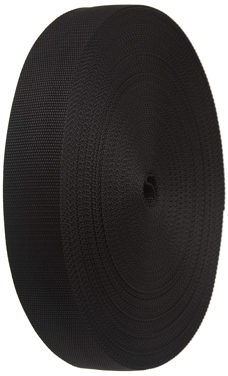 [Australia - AusPower] - Strapworks Heavyweight Polypropylene Webbing - Heavy Duty Poly Strapping for Outdoor DIY Gear Repair Black 2" x 10 yard 