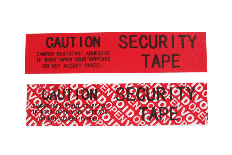 [Australia - AusPower] - 2 Rolls 100% Total Transfer Tamper Proof Security Void Tapes (1 in x 55 yrds x 2 mil, Ultra-Thick Void Film, Red - TamperSTOP) 