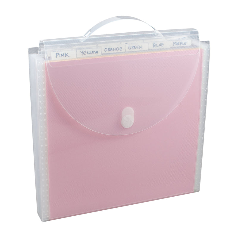[Australia - AusPower] - Storage Studios Expandable Paper Organizer 12 Pockets, 1.375 x 13.125 x 13.25 Inches, Clear (CH93389) 