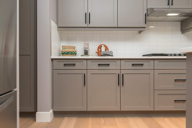 [Australia - AusPower] - Ravinte 1 Pack | 5'' Cabinet Pulls Matte Black Stainless Steel Kitchen Drawer Pulls Cupboard Pulls Cabinet Handles 5”Length, 3” Hole Center 