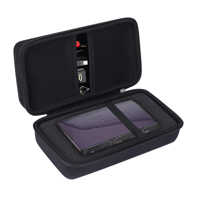 [Australia - AusPower] - Khanka Hard Travel Case Replacement for Halo Bolt 58830/57720 / Air 58830 / ACDC Max 55500 mWh Portable Emergency Power Kit, Portable Phone Laptop Charger, Case Only (Black) Black 