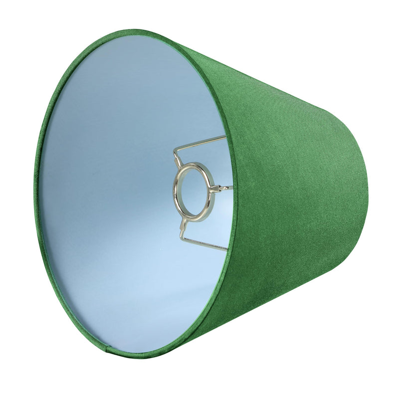 [Australia - AusPower] - Aspen Creative 56030 Hardback Empire Transitional UNO Lamp Shade in Green 5" Top x 9" Bottom x 7" Slant, Slip UNO 33mm 