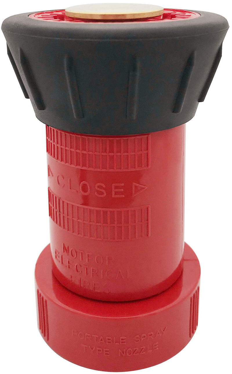 [Australia - AusPower] - SpringSpray 1-1/2" NPSH Fire Hose Nozzle Spray Polycarbonate Jet Fog Industrial Fireman 1.5" Nozzle 75 gpm Fire Equipment 1-1/2"NPSH 