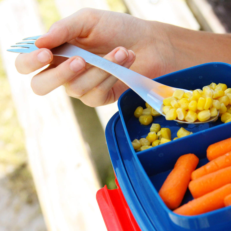 [Australia - AusPower] - Tapirus 5 Spork Of Steel Utensils Set | Durable & Rust Proof Stainless Steel | Spoon, Fork & Knife Flatware | For Camping, Fishing, Hunting & Outdoor Activities | With Bottle Opener & Carrying Case 