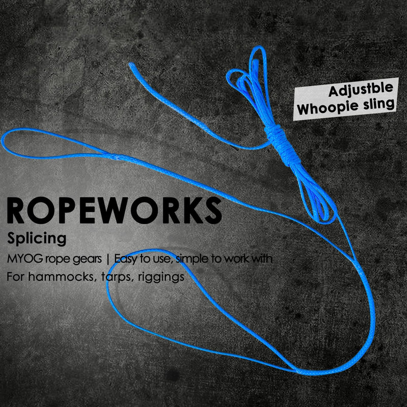 [Australia - AusPower] - emma kites Hollow UHMWPE Braided Cord 1.3mm, 1.6mm, 1.8mm, 2mm Spliceable for Tent Guyline Tarp Hammock Ridgeline Whoopie Sling Bear Bagging for Camping Backpacking 1.3mm(Dia.)x100ft | 580Lb Black 