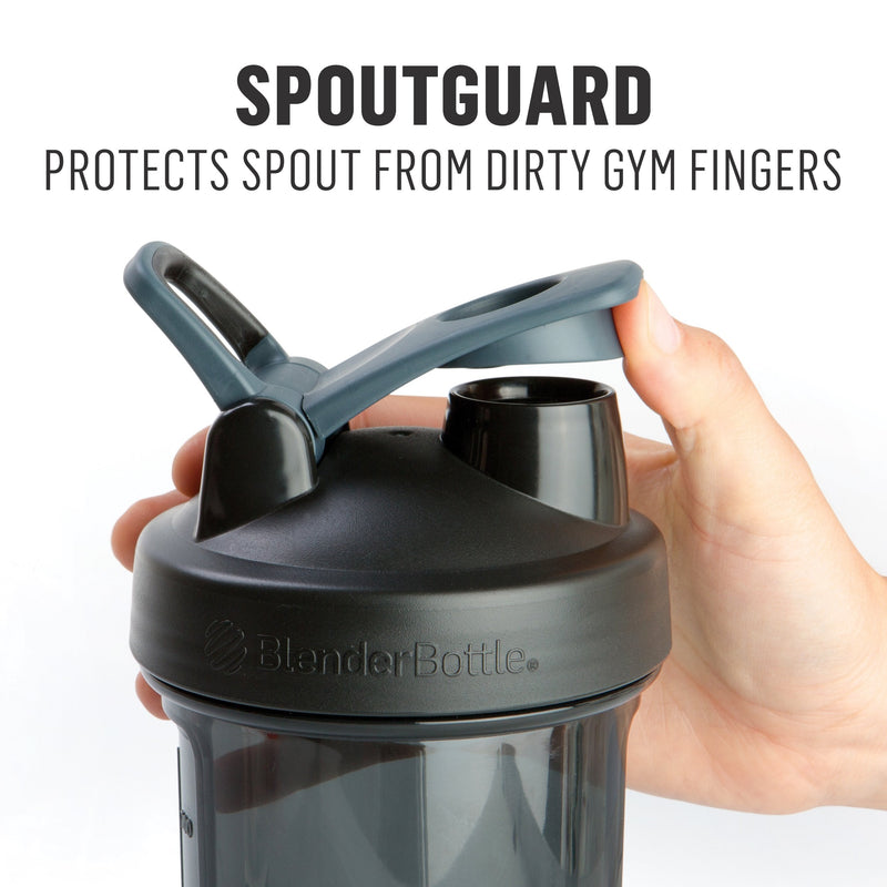 [Australia - AusPower] - BlenderBottle Shaker Bottle Pro Series Perfect for Protein Shakes and Pre Workout, 24-Ounce, Black 