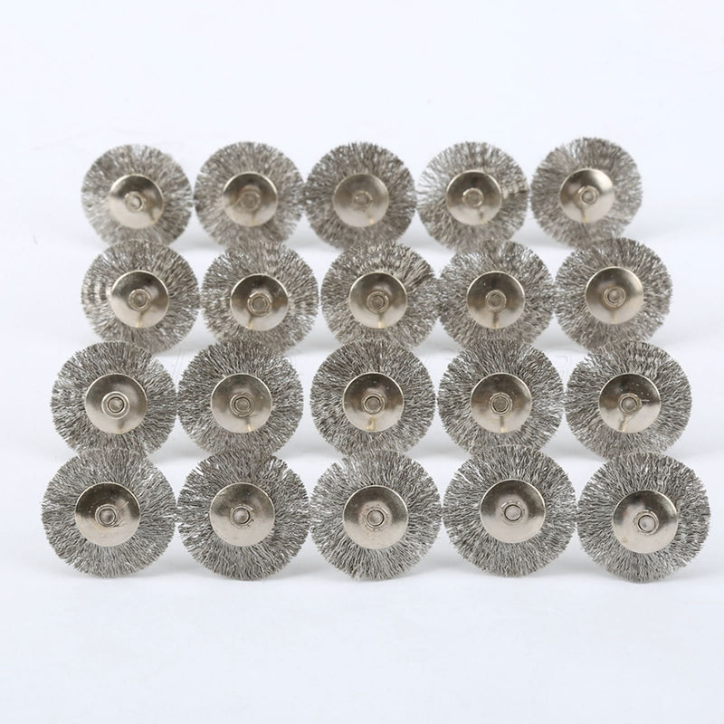 [Australia - AusPower] - 60 Pcs Wire Brushes Set, Rocaris Steel Wire Wheels Pen Brushes Set Kit Accessories for Rotary Tool 