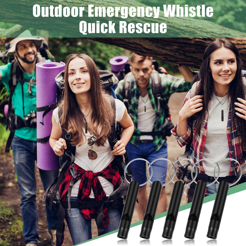 [Australia - AusPower] - 35 Pieces Emergency Whistle with Keychain, Aluminum Emergency Survival Whistle for Camping Hiking Hunting Outdoors Sports, Loud Sound 