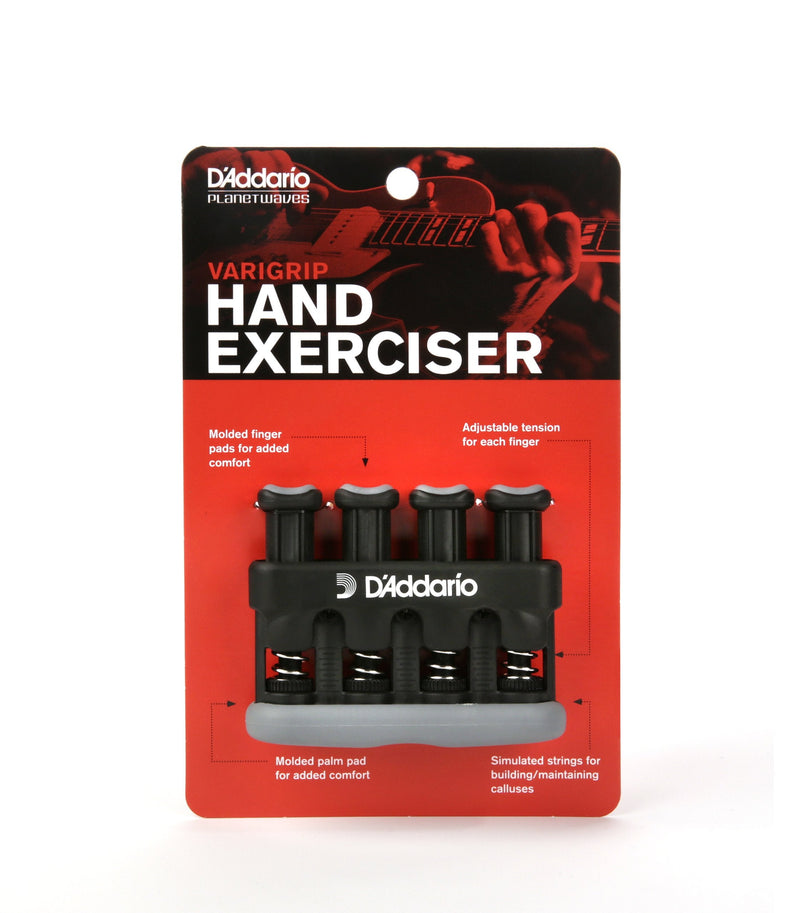[Australia - AusPower] - D’Addario Varigrip Hand Exerciser–Improve Dexterity and Strength in Fingers, Hands, Forearms- Adjust Tension Per Finger– Simulated Strings Help Develop Calluses- Comfortable Conditioning Varigrip Only(Original) 