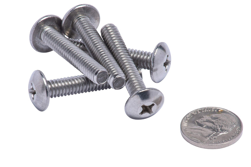 [Australia - AusPower] - 1/4"-20 X 1-1/2" Stainless Phillips Truss Head Machine Screw, (25pc), Coarse Thread, 18-8 (304) Stainless Steel, by Bolt Dropper 1/4"-20 x 1-1/2" 