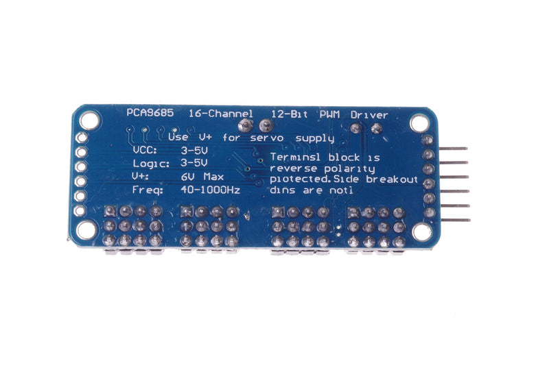 [Australia - AusPower] - SMAKN 16 Channel PWM/Servo Driver IIC interface-PCA9685 for arduino or Raspberry pi shield module servo shield 